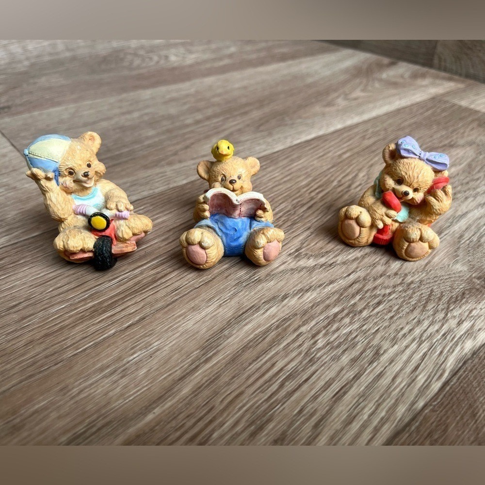 Lot of 3 J.C‎ . Resin Bear Figurines